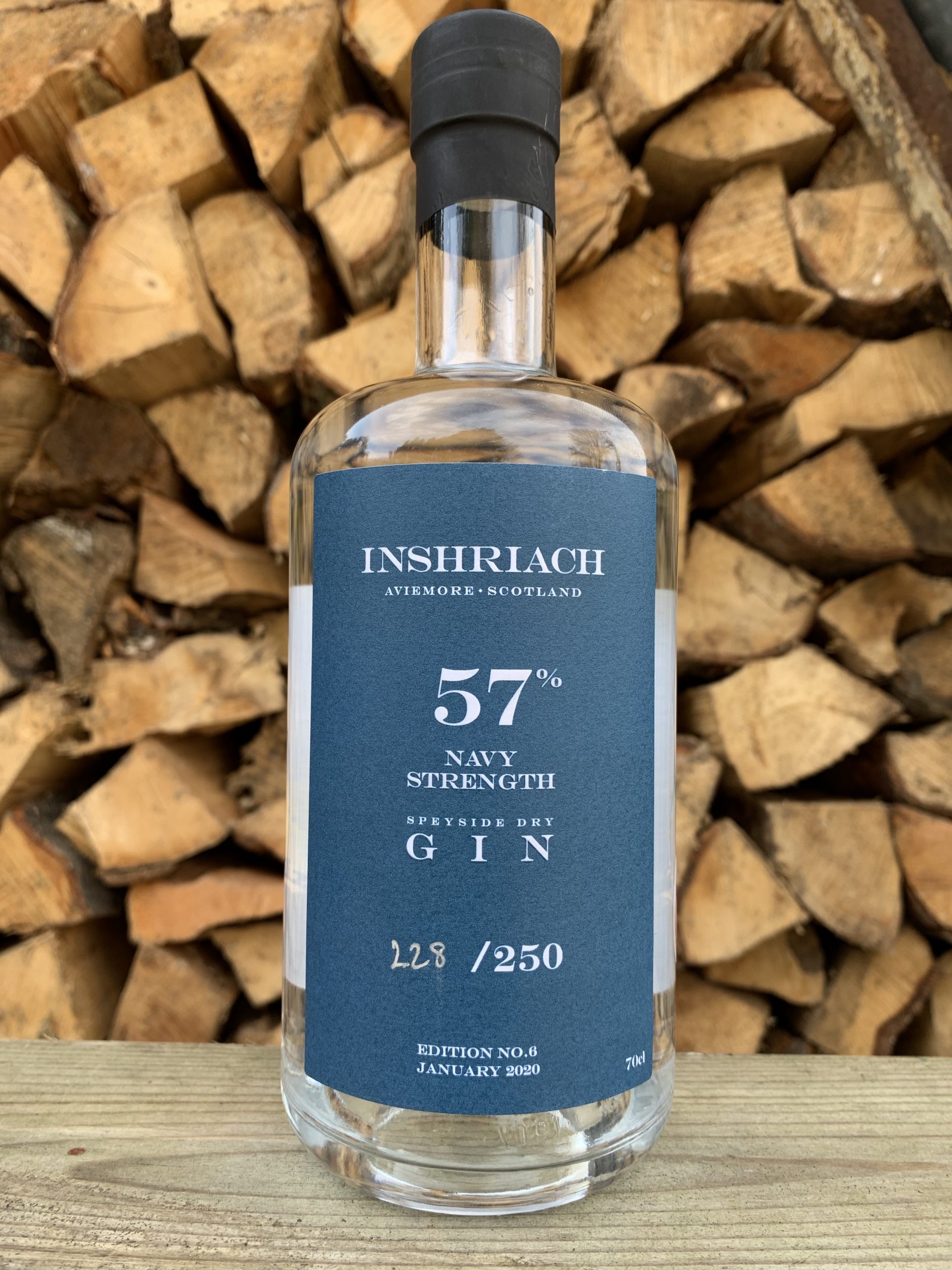 Inshriach 57 Navy Strength Gin (70cl) Speyside Dry Gin from the